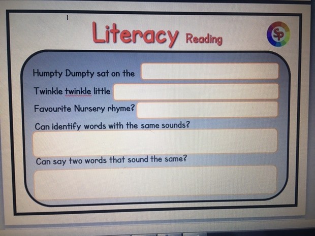 Achievement Record Booklet for EYFS / Reception Baseline
