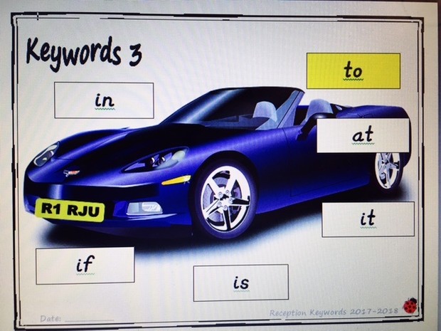 Reception / KS1 Keywords: 1 - 30