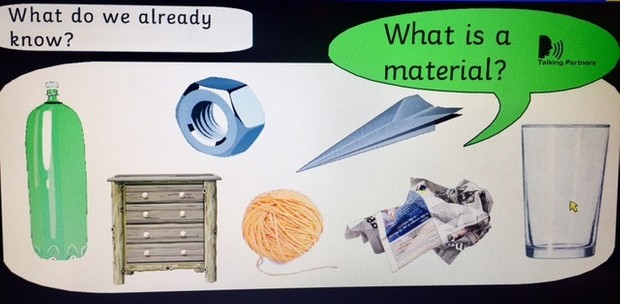 What is it made of? Materials weekly planning slides