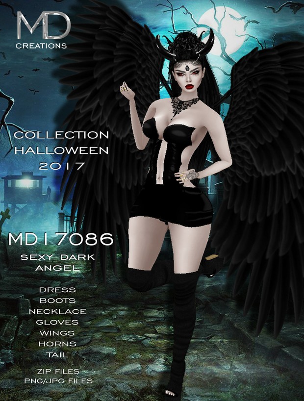 MD17086 - Sexy Dark Angel