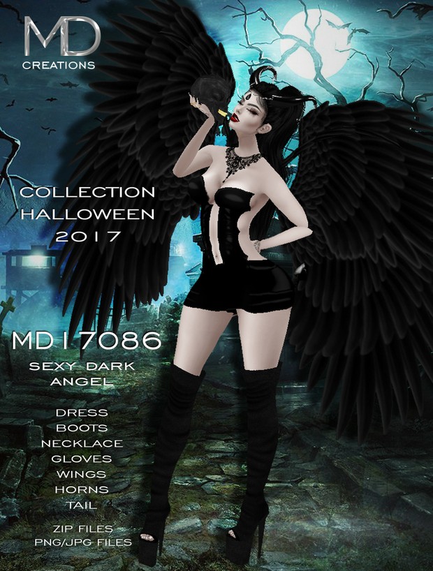 MD17086 - Sexy Dark Angel