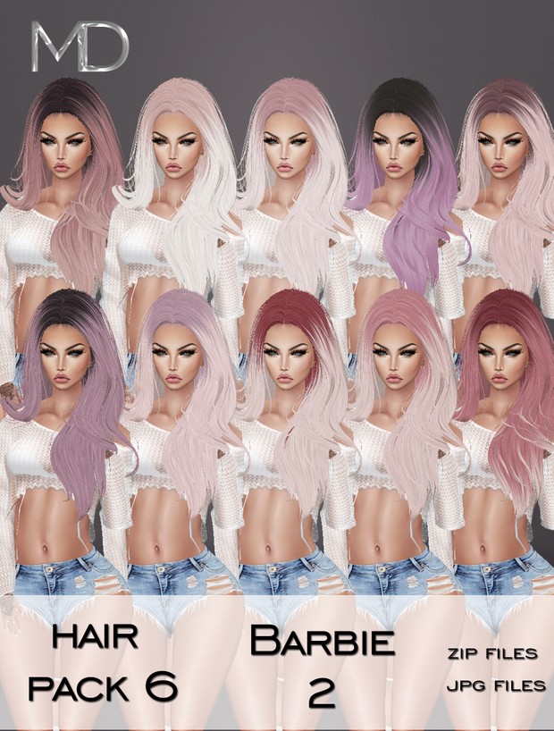 Hair - Pack 6 - Barbie 2
