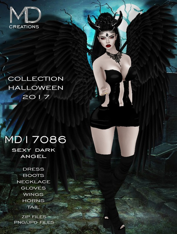 MD17086 - Sexy Dark Angel