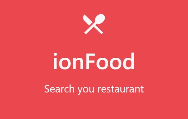 ionFood - Restaurant finding hybrid app