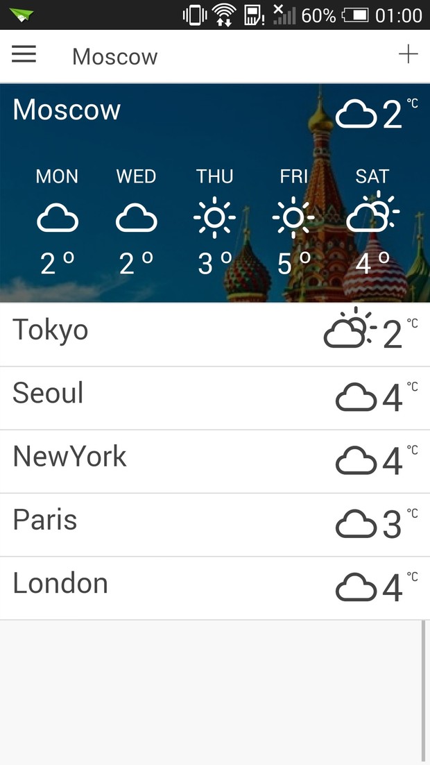 ionWeather - weather template for ionic