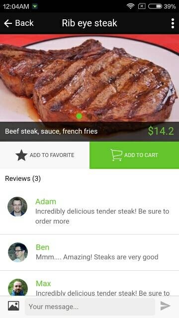 Food delivery theme for ionic