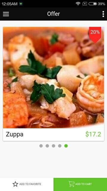 Food delivery theme for ionic