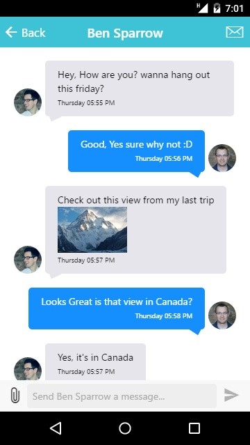 ionSocial - Social flat UI kit for ionic