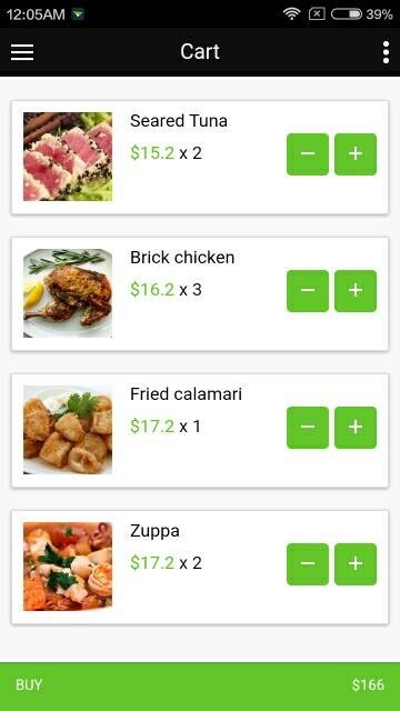 Food delivery theme for ionic