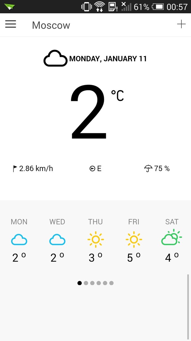 ionWeather - weather template for ionic