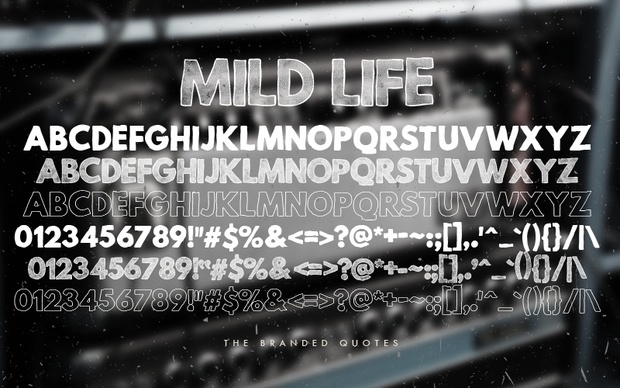 Mild Life Typeface