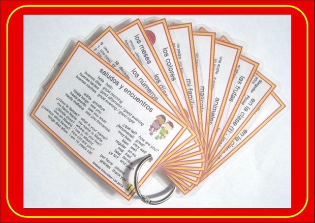 Spanish Pocket Cards - set 1