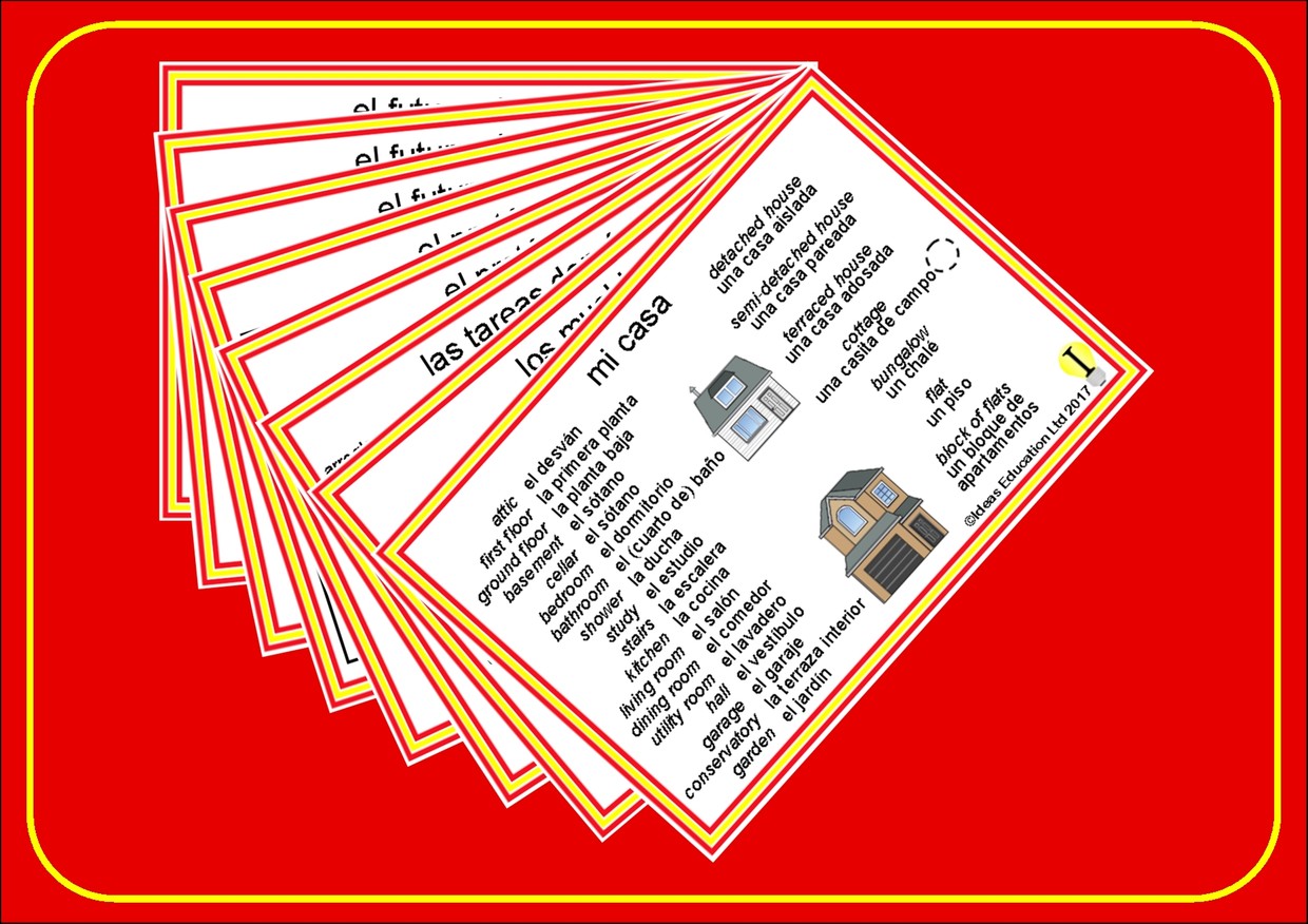 Spanish Pocket Cards, set 5 Ideas Education Ltd