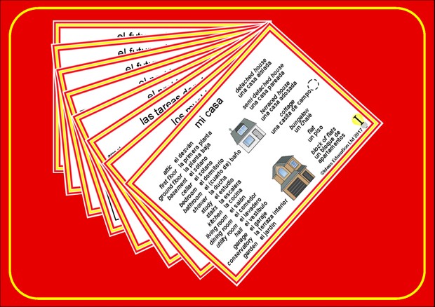 Spanish Pocket Cards, set 5