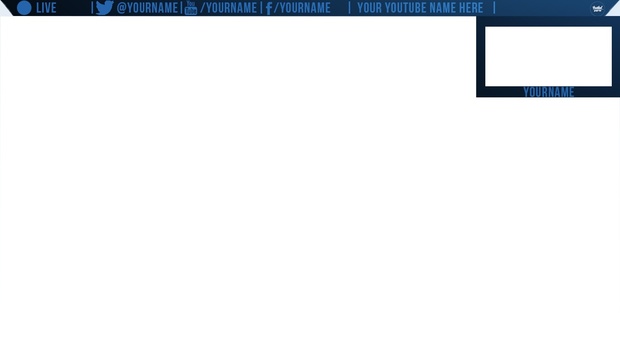livestream twitch overlay with facecam