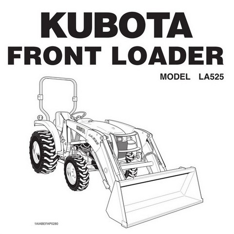 Kubota LA525 Front Loader Operators Manual - Digital Files Mart