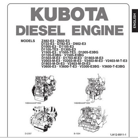 Kubota E3 Series Diesel Engine Operators Manual - Digital Files Mart