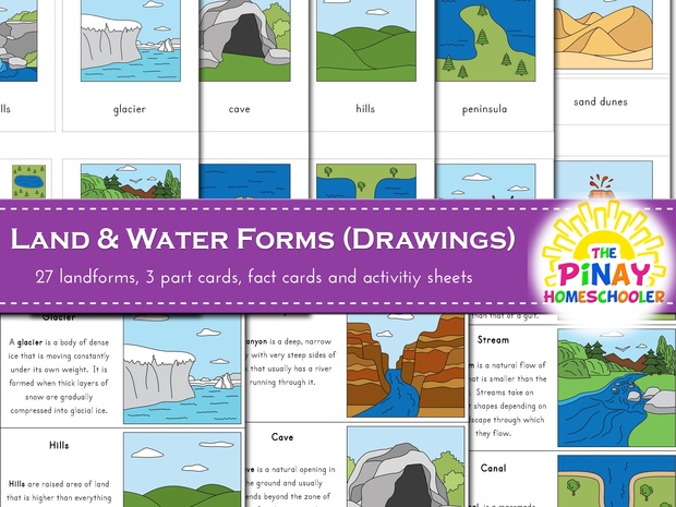 Land and Water Forms Learning Pack