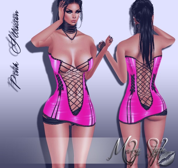 ~ Pink Illusion Dress SALE ~