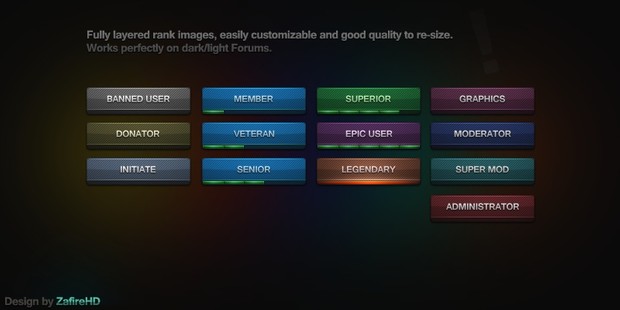 Simple User Rank Bars