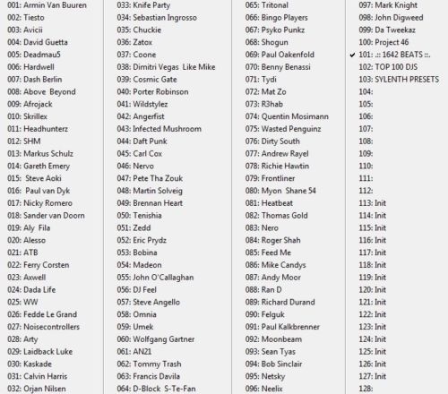 SALE 200 Sylenth presets from TOP100 Djs (FL ABLETON WIN MAC CUBASE LOGIC VST)