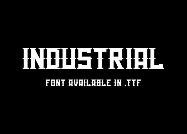 Industrial Zoo - font.