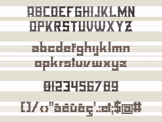 Industrial Zoo - font.