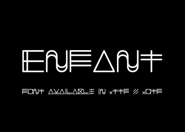 Enfant du Kult - font.