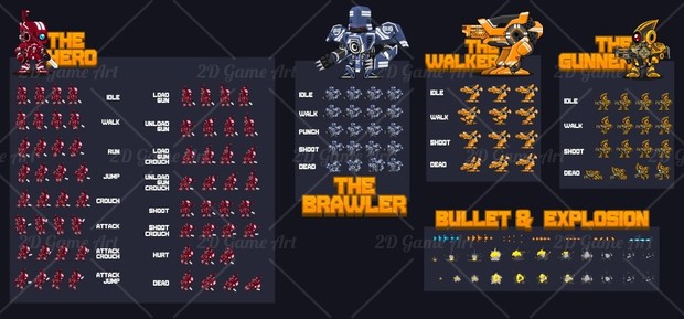 The Mecha - Game Sprites