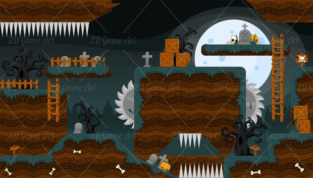 The Graveyard - Game Tileset