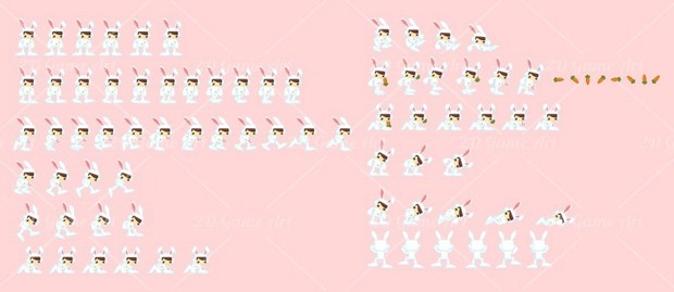 Bunny Adventure - Game Sprites