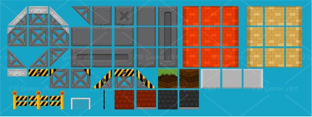 City Construction Site - Game Tileset