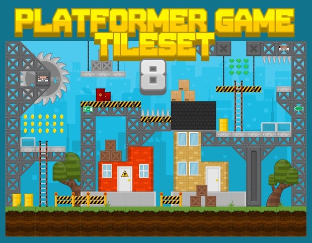 City Construction Site - Game Tileset