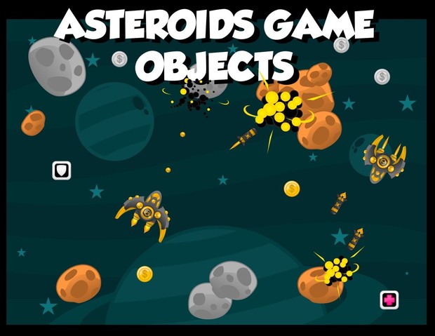 Asteroids Game Sprites