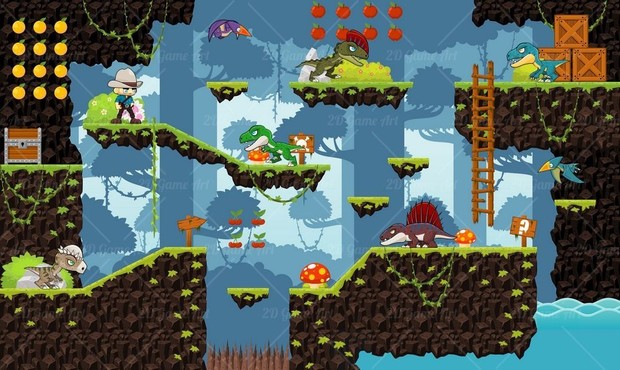 Dinosaur Park - Game Sprites