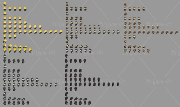 The Soldiers - Game Sprites