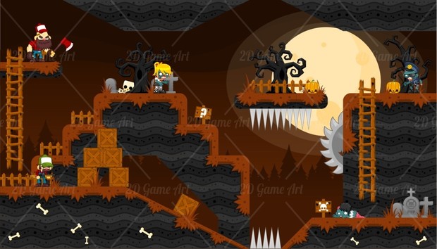 HillBilly vs Zombies - Game Sprites