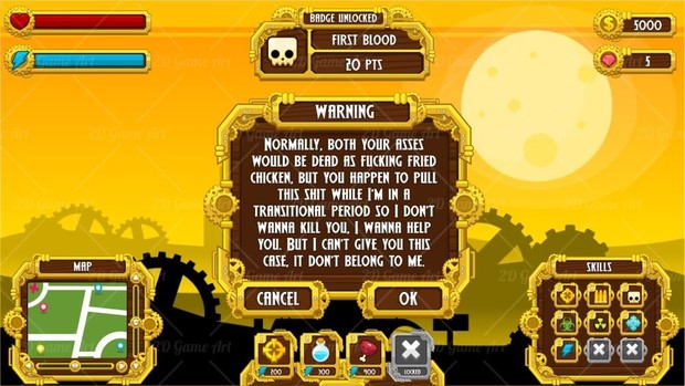 Steampunk Game GUI