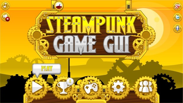 Steampunk Game GUI