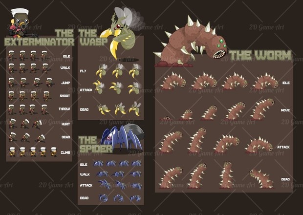 The Exterminator - Game Sprites
