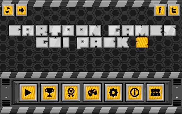 Futuristic Game GUI