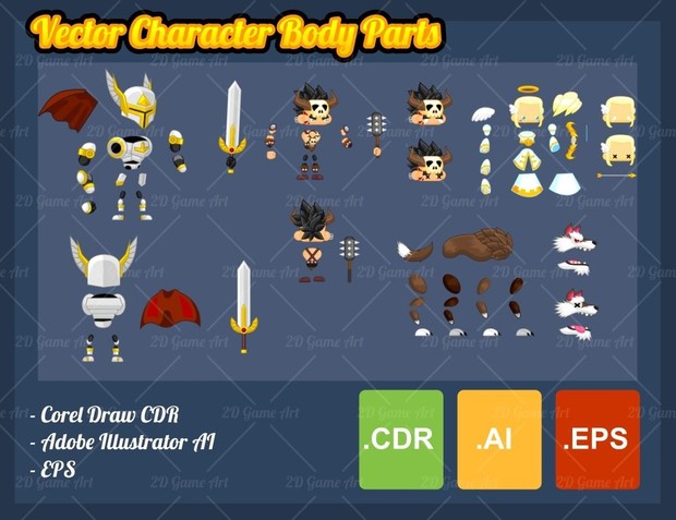 Angel & Paladin - Game Sprites