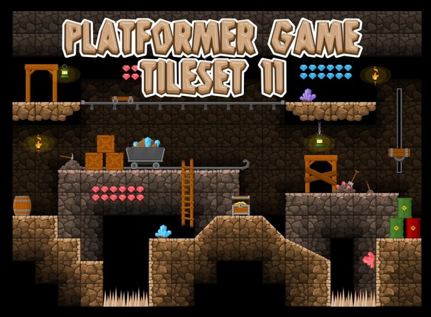 Underground Mine - Game Tileset
