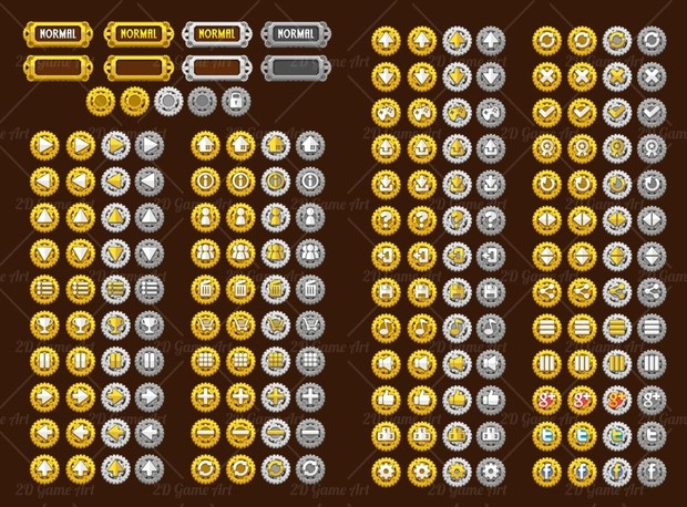 Steampunk Game GUI