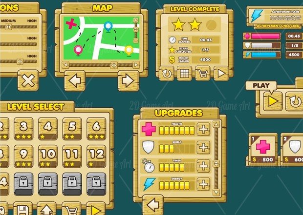 Wooden Game GUI