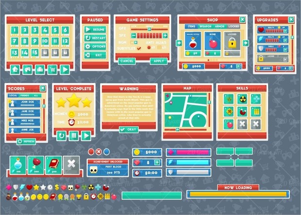 Minimalist Game GUI
