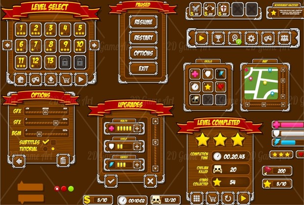 Medieval Game GUI