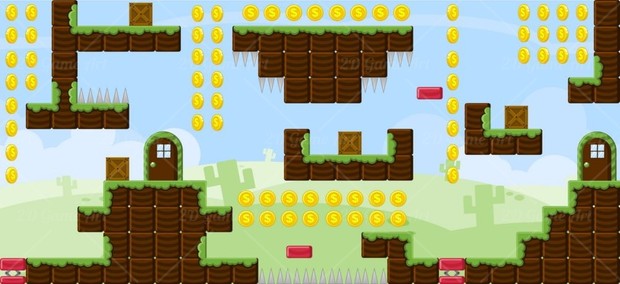 Blocky Land - Game Tileset