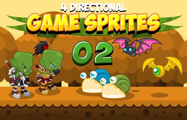 Orc Bros - 4 Directional Game Sprites