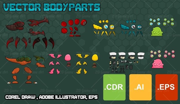 Alien Onslaught - Game Sprites